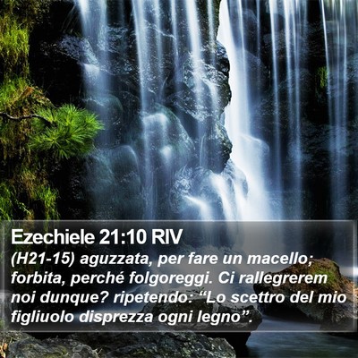 Ezechiele 21:10 RIV Bible Verse Image
