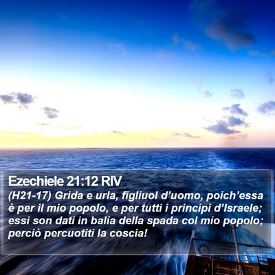 Ezechiele 21:12 RIV Bible Verse Image