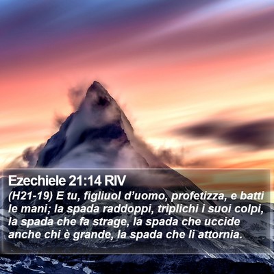 Ezechiele 21:14 RIV Bible Verse Image