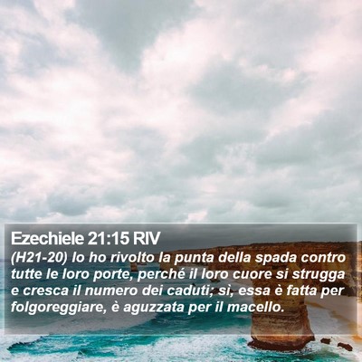 Ezechiele 21:15 RIV Bible Verse Image