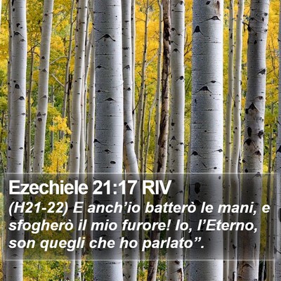 Ezechiele 21:17 RIV Bible Verse Image