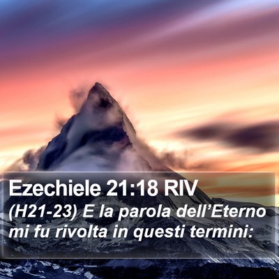 Ezechiele 21:18 RIV Bible Verse Image
