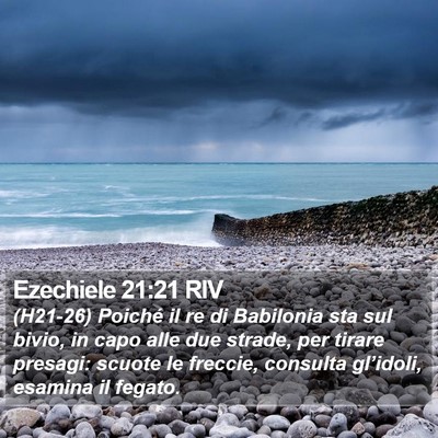 Ezechiele 21:21 RIV Bible Verse Image