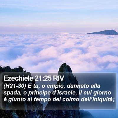 Ezechiele 21:25 RIV Bible Verse Image