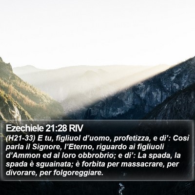 Ezechiele 21:28 RIV Bible Verse Image