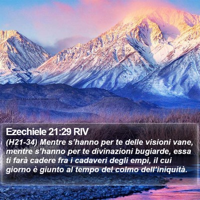 Ezechiele 21:29 RIV Bible Verse Image