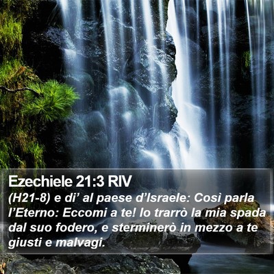 Ezechiele 21:3 RIV Bible Verse Image