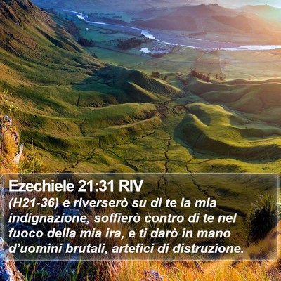 Ezechiele 21:31 RIV Bible Verse Image