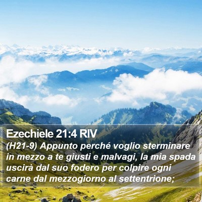 Ezechiele 21:4 RIV Bible Verse Image