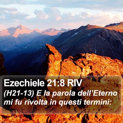 Ezechiele 21:8 RIV Bible Verse Image