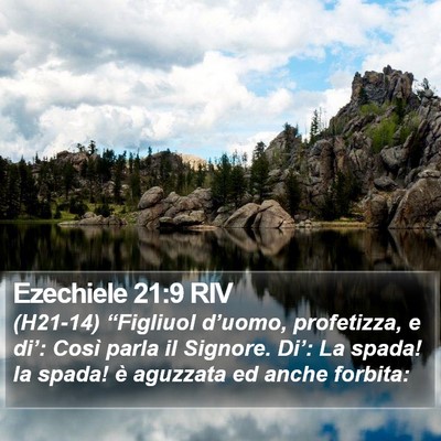 Ezechiele 21:9 RIV Bible Verse Image