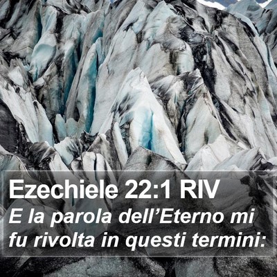 Ezechiele 22:1 RIV Bible Verse Image