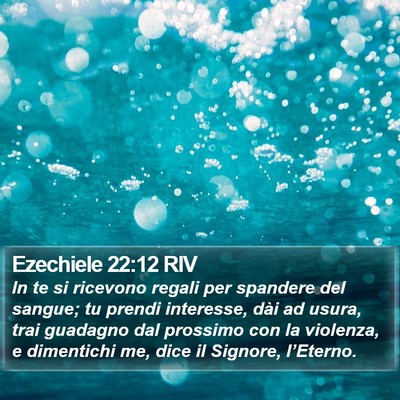 Ezechiele 22:12 RIV Bible Verse Image