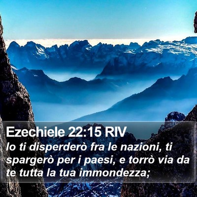 Ezechiele 22:15 RIV Bible Verse Image