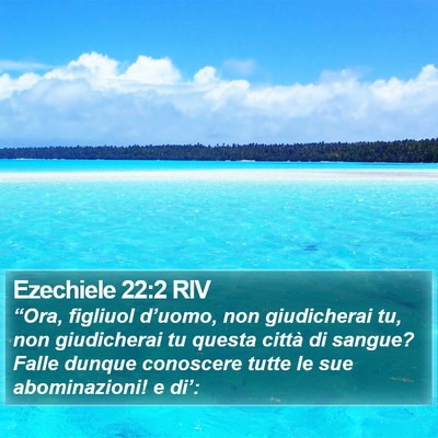 Ezechiele 22:2 RIV Bible Verse Image