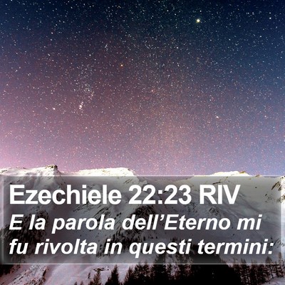 Ezechiele 22:23 RIV Bible Verse Image