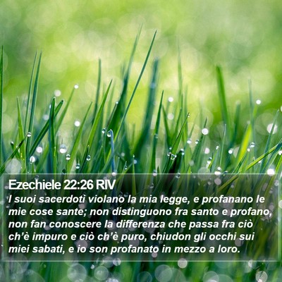 Ezechiele 22:26 RIV Bible Verse Image