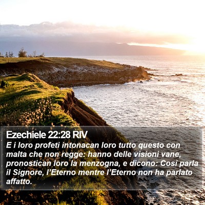 Ezechiele 22:28 RIV Bible Verse Image