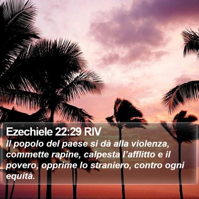 Ezechiele 22:29 RIV Bible Verse Image