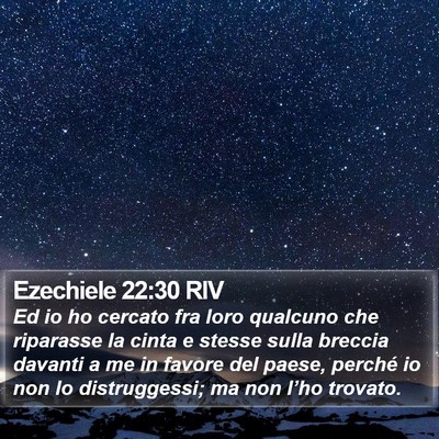 Ezechiele 22:30 RIV Bible Verse Image