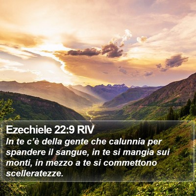 Ezechiele 22:9 RIV Bible Verse Image