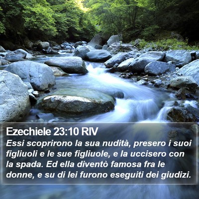 Ezechiele 23:10 RIV Bible Verse Image