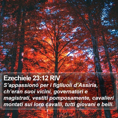 Ezechiele 23:12 RIV Bible Verse Image