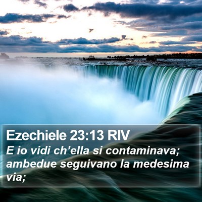 Ezechiele 23:13 RIV Bible Verse Image