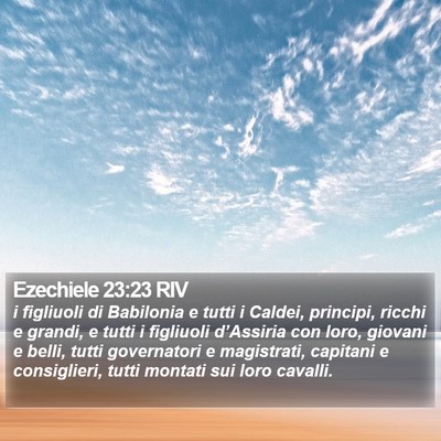 Ezechiele 23:23 RIV Bible Verse Image