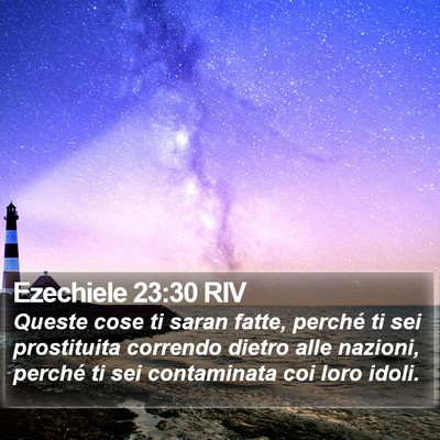 Ezechiele 23:30 RIV Bible Verse Image