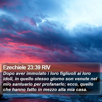 Ezechiele 23:39 RIV Bible Verse Image