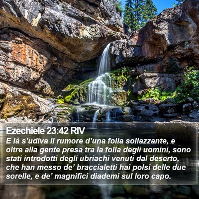 Ezechiele 23:42 RIV Bible Verse Image