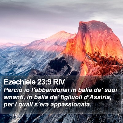 Ezechiele 23:9 RIV Bible Verse Image