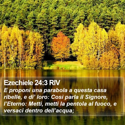 Ezechiele 24:3 RIV Bible Verse Image
