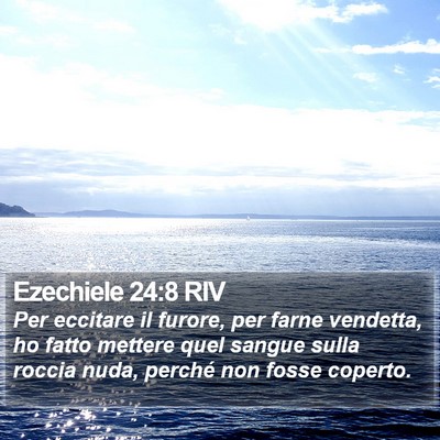 Ezechiele 24:8 RIV Bible Verse Image