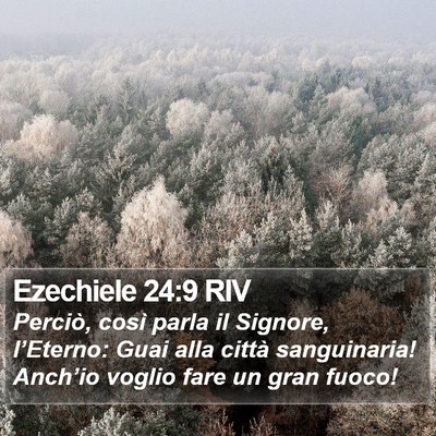 Ezechiele 24:9 RIV Bible Verse Image