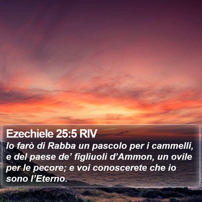 Ezechiele 25:5 RIV Bible Verse Image