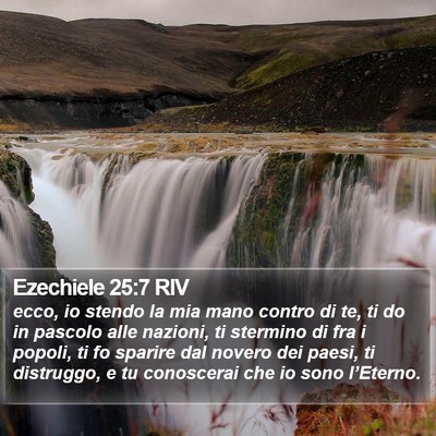 Ezechiele 25:7 RIV Bible Verse Image