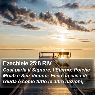 Ezechiele 25:8 RIV Bible Verse Image