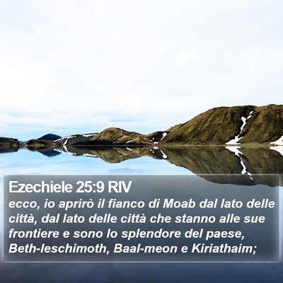 Ezechiele 25:9 RIV Bible Verse Image