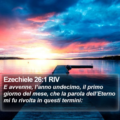 Ezechiele 26:1 RIV Bible Verse Image