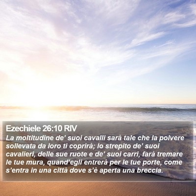 Ezechiele 26:10 RIV Bible Verse Image