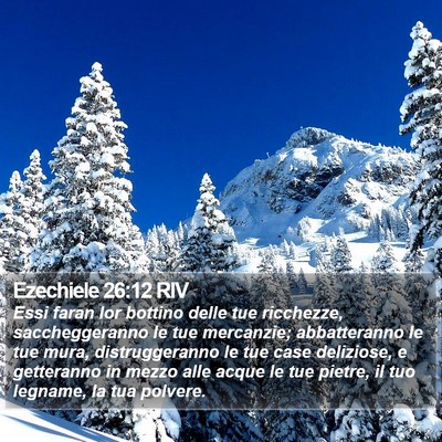 Ezechiele 26:12 RIV Bible Verse Image