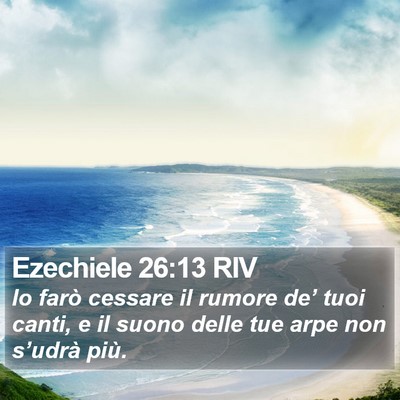 Ezechiele 26:13 RIV Bible Verse Image