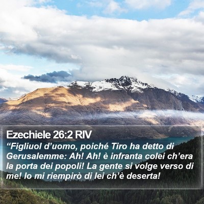 Ezechiele 26:2 RIV Bible Verse Image