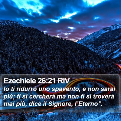 Ezechiele 26:21 RIV Bible Verse Image
