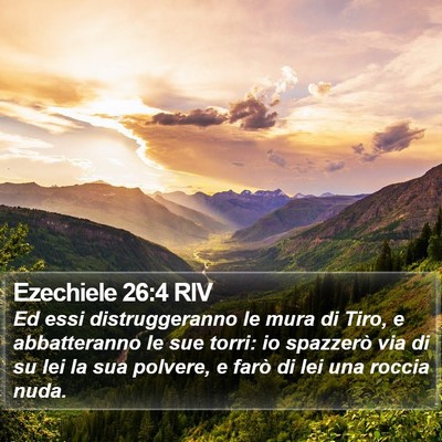 Ezechiele 26:4 RIV Bible Verse Image