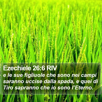 Ezechiele 26:6 RIV Bible Verse Image