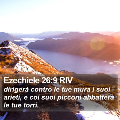Ezechiele 26:9 RIV Bible Verse Image