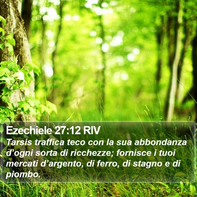 Ezechiele 27:12 RIV Bible Verse Image